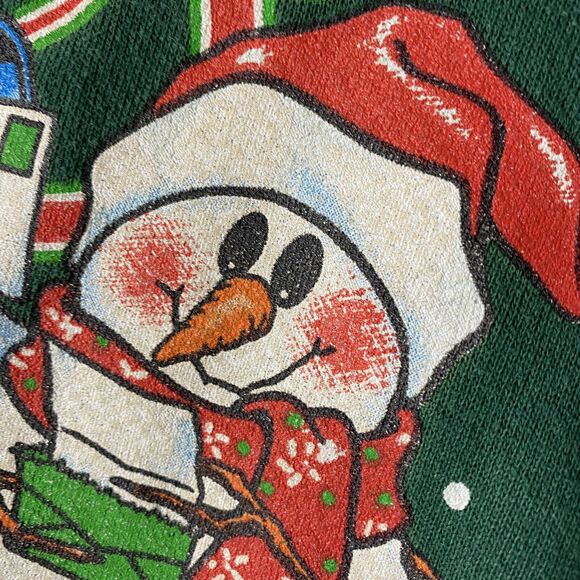 Vtg USPS Sweatshirt Mens Sz M 90s Seasons Greetings United States Postal Service - Picture 3 of 12